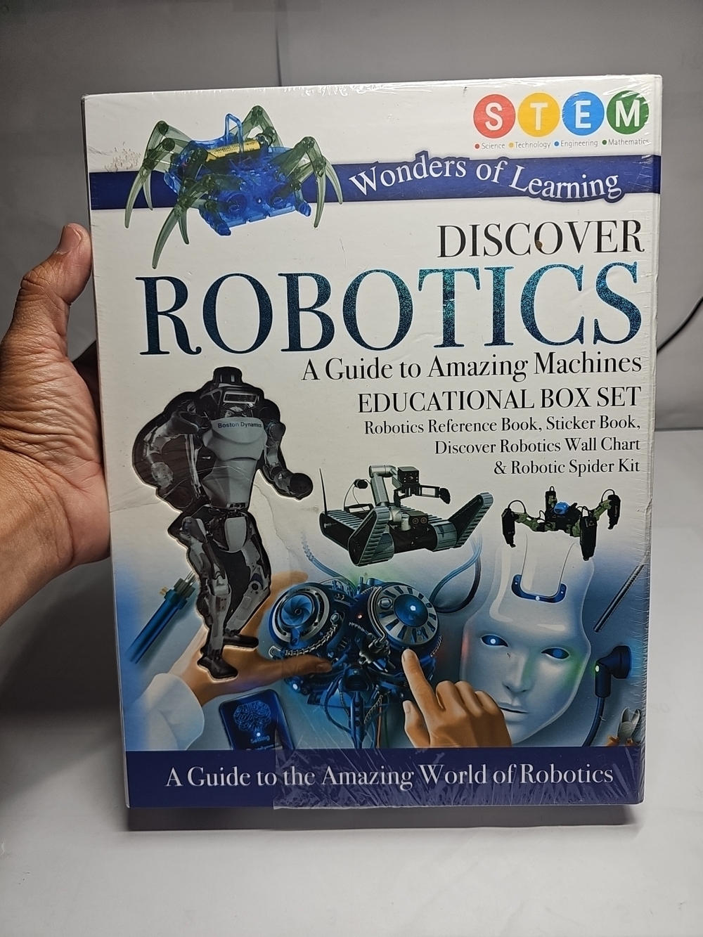 stem Discover Robotics Educational Box Set - Blue, Green, White